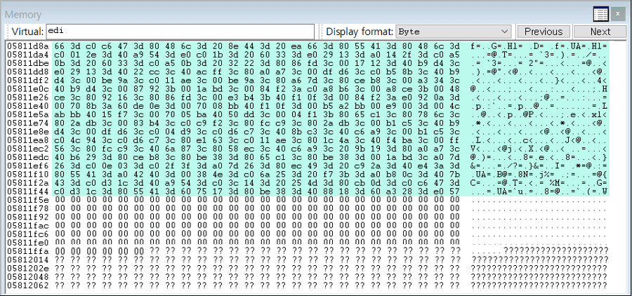 Buffer overflow step 7